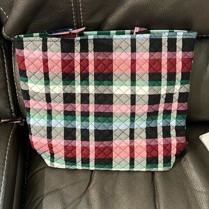 Vera Bradley Multicolor Plaid Quilted Tote